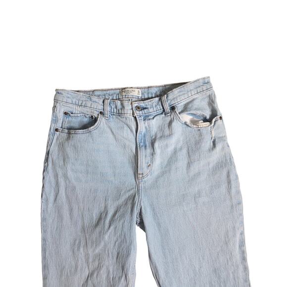 Abercrombie & Fitch The Vintage Flare Jeans 32 14R Light Wash High Rise - Picture 4 of 10